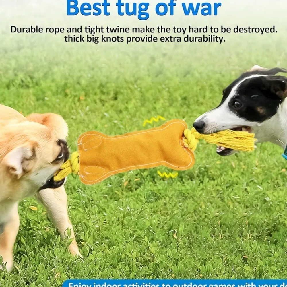 NEW Interactive Dog Toys Wiggles Tails with Squeaky, Motion Activated Dog Toy